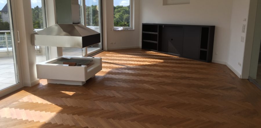 Fischgratverlegung Eiche gold Wiesbaden